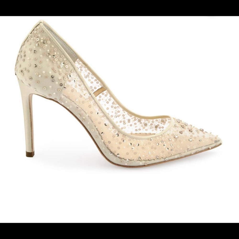 Bella Belle wedding/event shoes  ELSA NUDE
Crystal Embellished Sequin